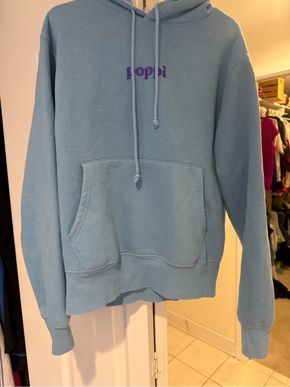 Poppi for  Target Light Blue Women's Hoodie Sweater